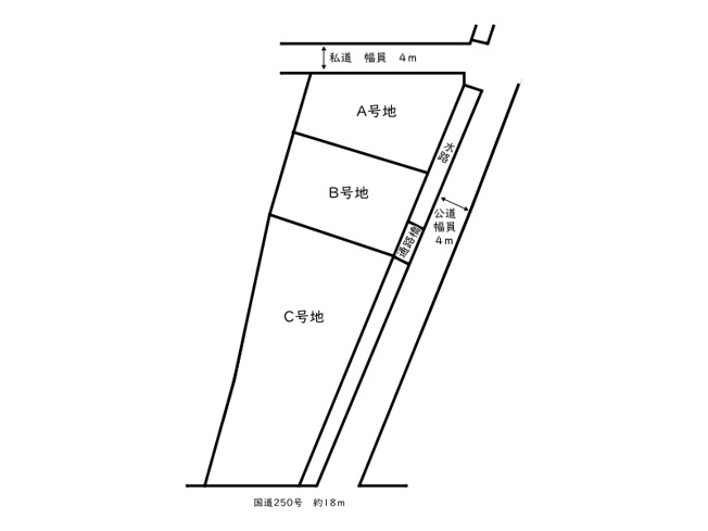 【区画図】 | 姫路市網干区新在家／3区画
