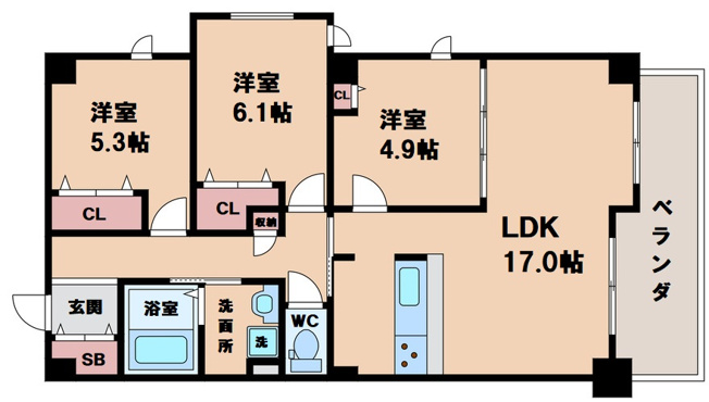 【間取り】 | エムズコートⅢ