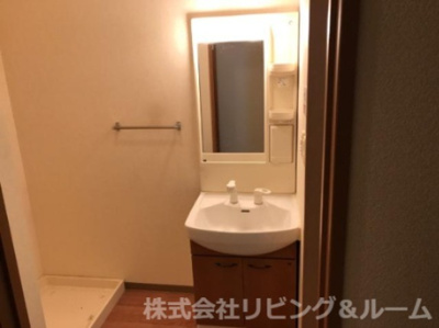 【洗面所】 | ふらわ～ガーデン・波崎Ｂ | 洗髪洗面化粧台