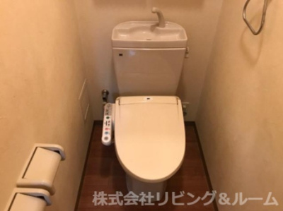 【トイレ】 | ふらわ～ガーデン・波崎Ｂ | シャワー付トイレ