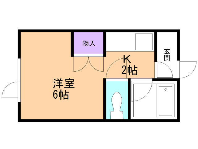 はやぶさハイツの間取り