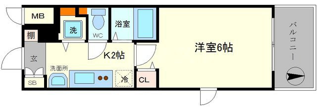 プレサンス難波元町の間取り