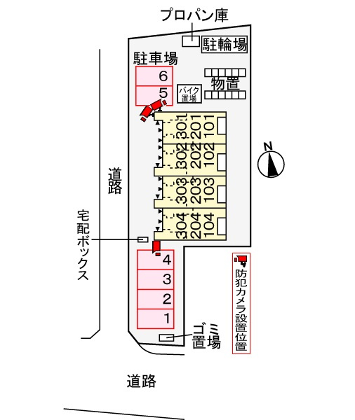 ラヴィ・コンフォールの区画図