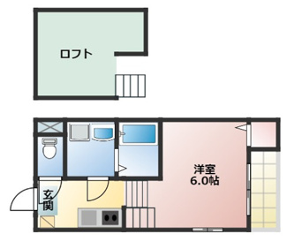 【間取り】 | ルソレイユ安田通 | 略図の為、現状優先