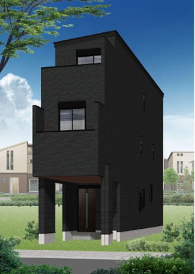【外観パース】 | 西宮市　小松南町　新築戸建