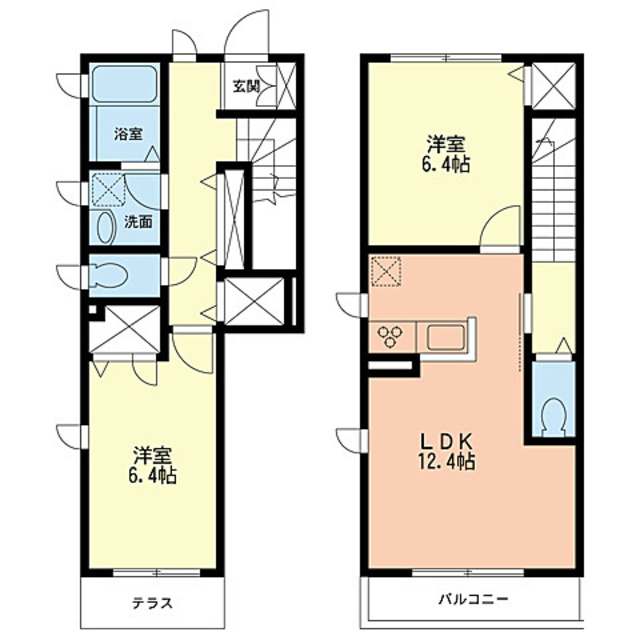メゾンルミナスAの間取り