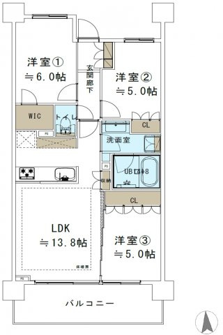 【間取り】 | ライオンズ青砥リバーフロントオアシス