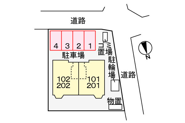 サンライト切田の区画図