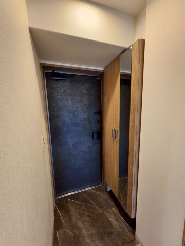 ピアッツァレント八木駅前の玄関|大容量の収納を備えた玄関