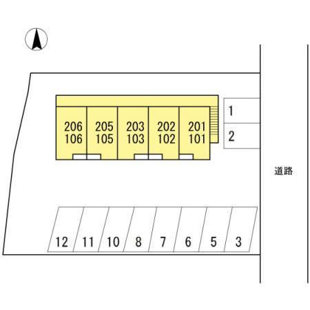 コーポ蘭の区画図