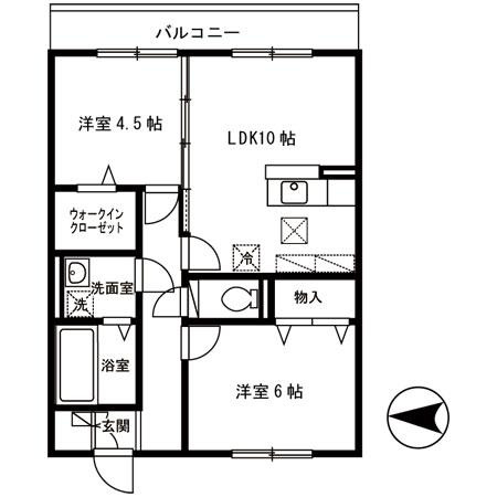 レフィナードカルチェC棟の間取り