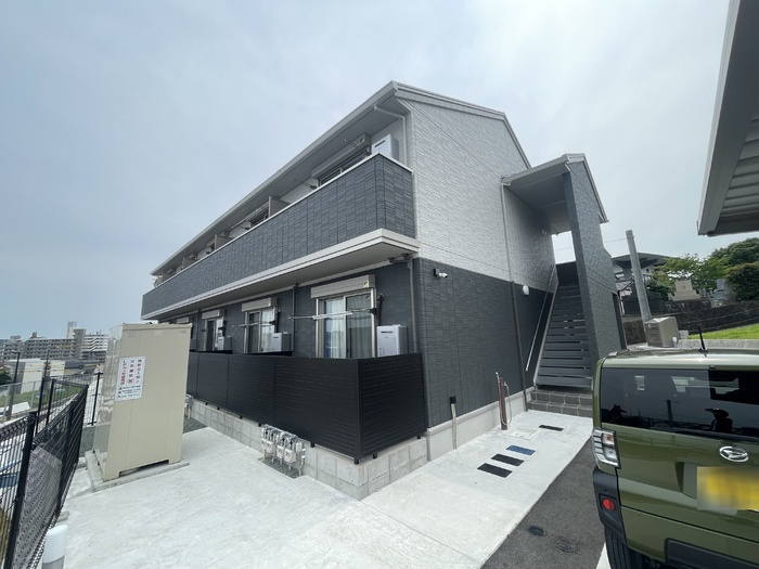 熊本市西区花園２丁目のアパートの外観パース