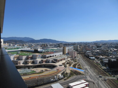 【展望】 | ブライトクロス博多 ＳＯＵＴＨ　★プライスホームなら仲介手数料0円です★ | 眺望：バルコニーからの眺望     （2023年2月撮影）