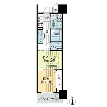 【間取り】 | ブライトクロス博多 ＳＯＵＴＨ　★プライスホームなら仲介手数料0円です★ | 間取り