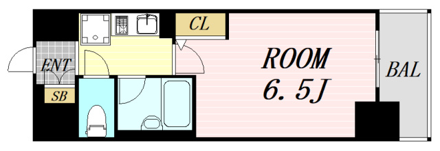 エスリード大阪城北　仲介手数料無料の間取り
