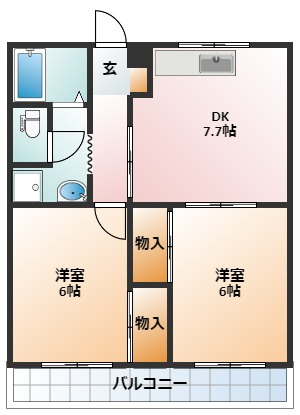 【間取り】 | 白雲コーポ