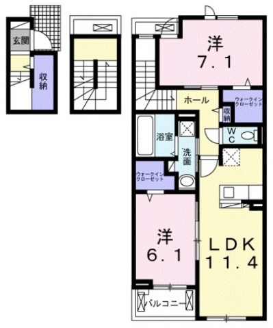 【間取り】 | アンジュ　ニシオ