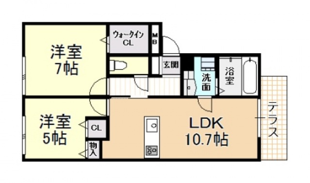 【間取り】 | レジデンス平野