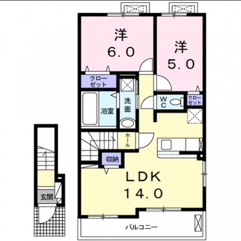 【間取り】 | サウスコートⅠ