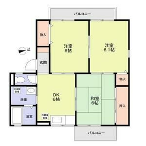 【間取り】 | リバーサイド八尾南B棟