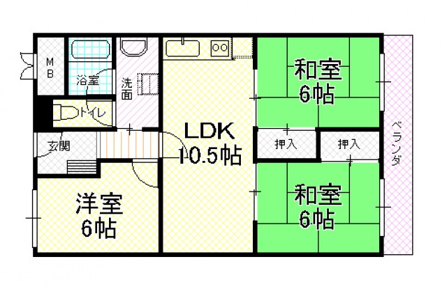 【間取り】 | 有宏ハイツ