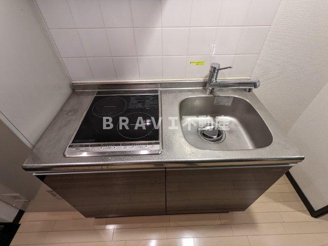 アスヴェル大阪城WESTⅡ BRAVI不動産のキッチン|【アスヴェル大阪城WESTⅡ】2口IHコンロ