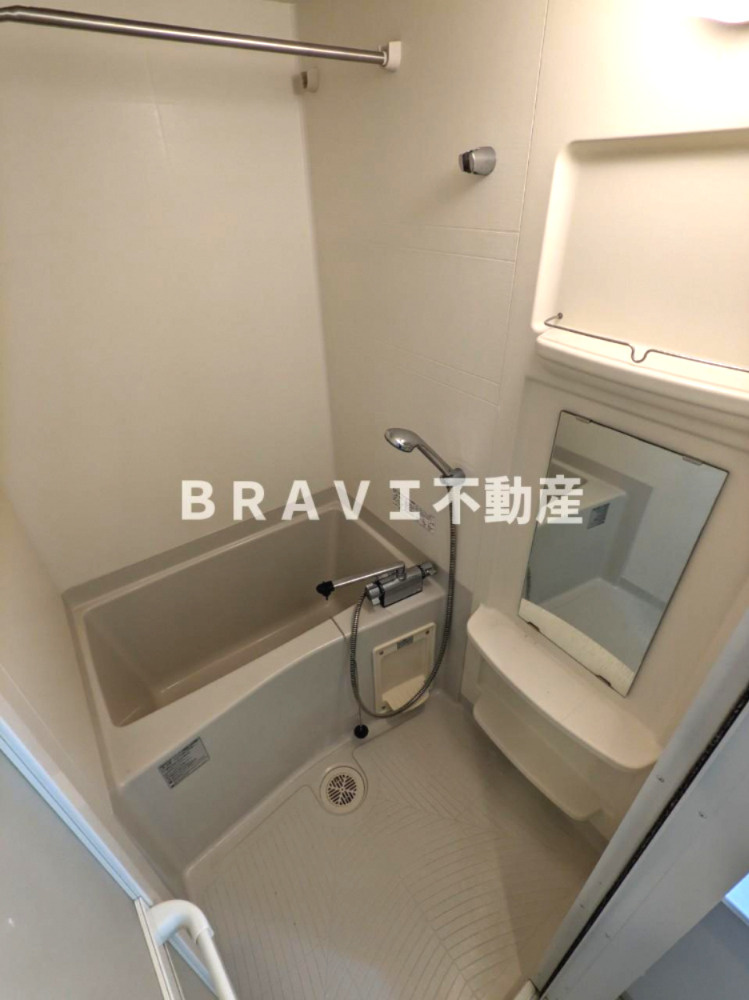 アスヴェル大阪城WESTⅡ BRAVI不動産の浴室|【アスヴェル大阪城WESTⅡ】混合栓のお風呂で湯加減もばっちり