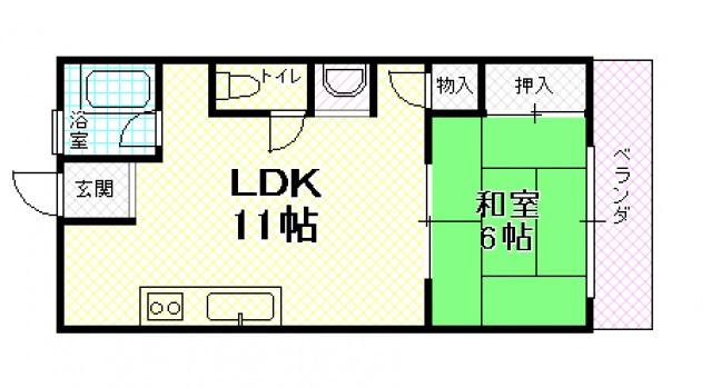 【間取り】 | ハイツせせらぎ