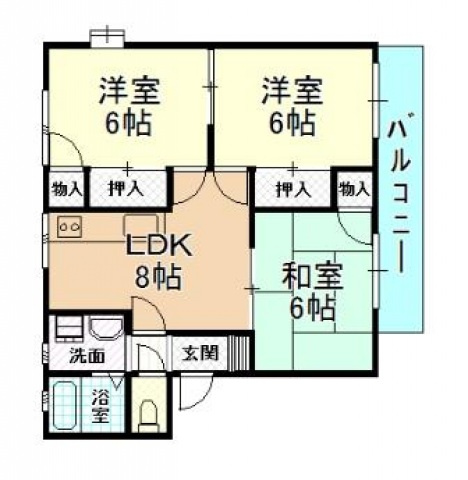 【間取り】 | プリオル法善寺