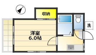 【間取り】 | 旭ヶ丘コーポ