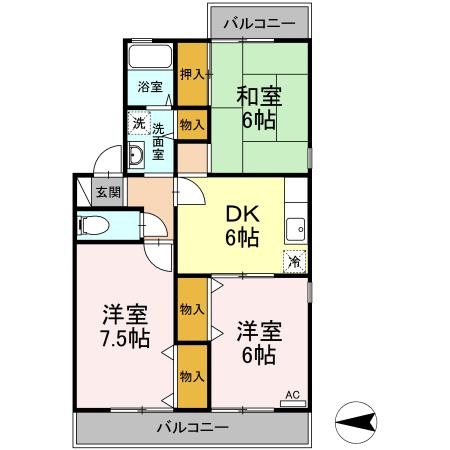 グレース新町の間取り