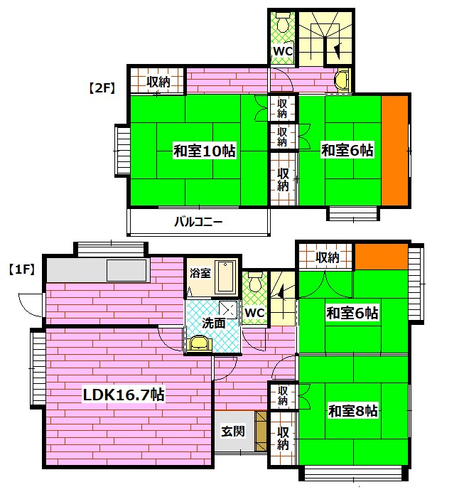 平原一戸建の間取り