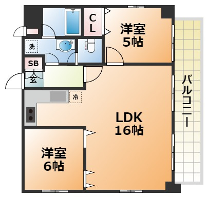 エクセレント神戸の間取り