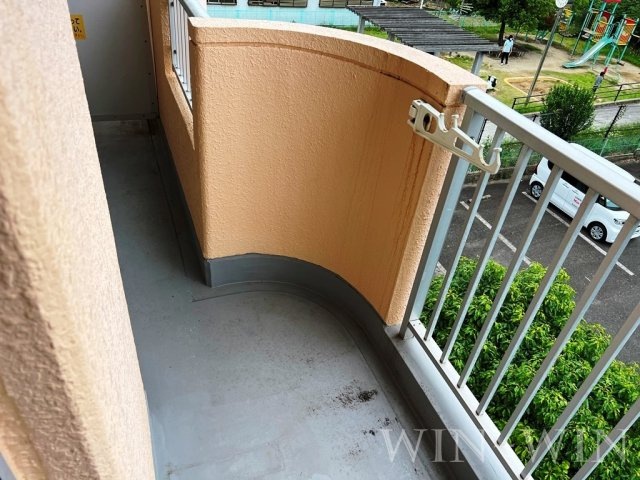 ナカスギマンションのバルコニー