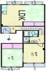 【間取り】 | 中津リバーサイドコーポC棟