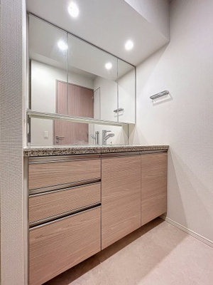 【独立洗面台】 | ザ・パークハウス築地入船 | 月額管理料無料！賃貸管理はアブレイズパートナーズにお任せを！