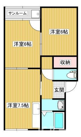 フローラル上越の間取り