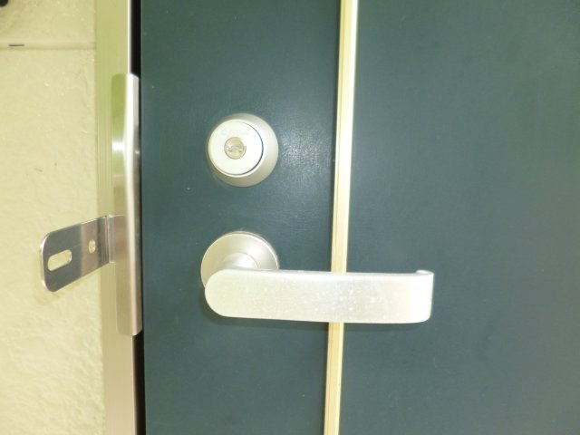 倉敷市中庄のアパートのセキュリティ
