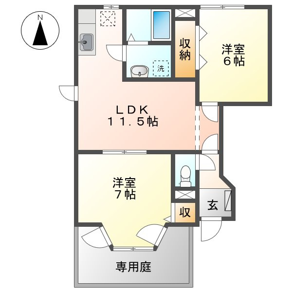 アウローラＢの間取り