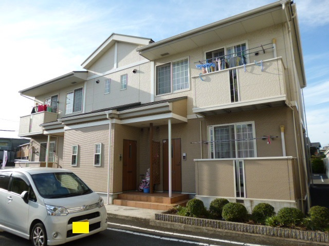 倉敷市白楽町のアパートの外観