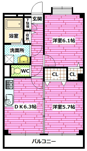 フォブール佐々木の間取り