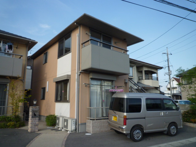 倉敷市茶屋町のアパートの外観