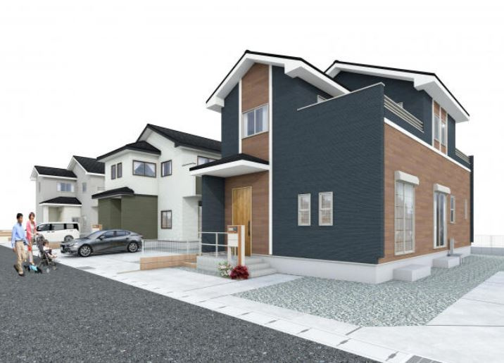 高崎市新町（全31区画）28号棟の外観パース