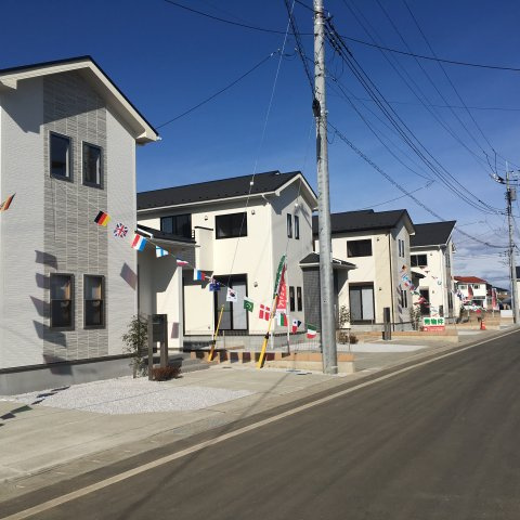 高崎市新町（全31区画）28号棟の前面道路含む現地写真|同社施工例