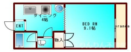 【間取り】 | サンヴィレッジ山城