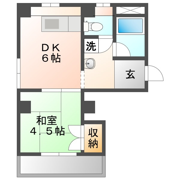 波田マンションの間取り