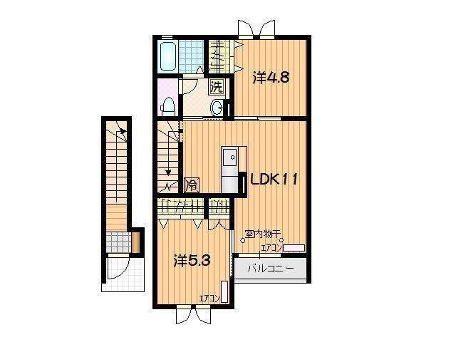 Mille　Feuille(ミルフィーユ)の間取り