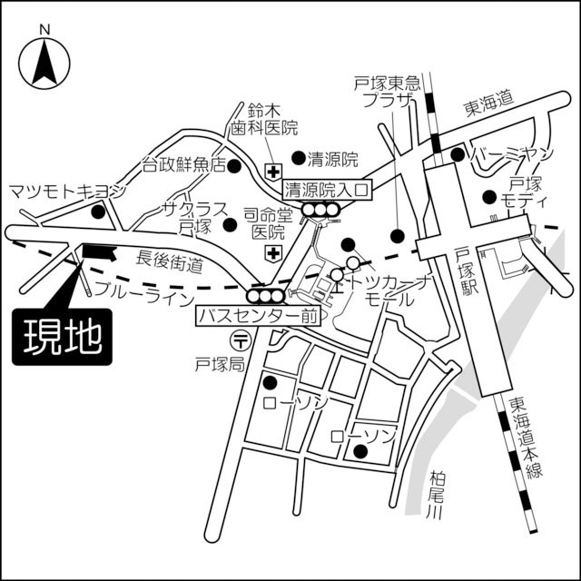 クレール矢沢の地図