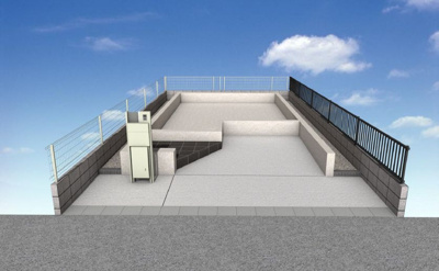 【外観パース】 | 江戸川区東小岩1丁目新築戸建 | CGのため、外装材の割付・外構・付帯設備等は実際のプランと異なる場合がございますのでご了承ください。