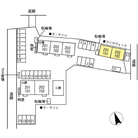 プリマヴェーラの区画図